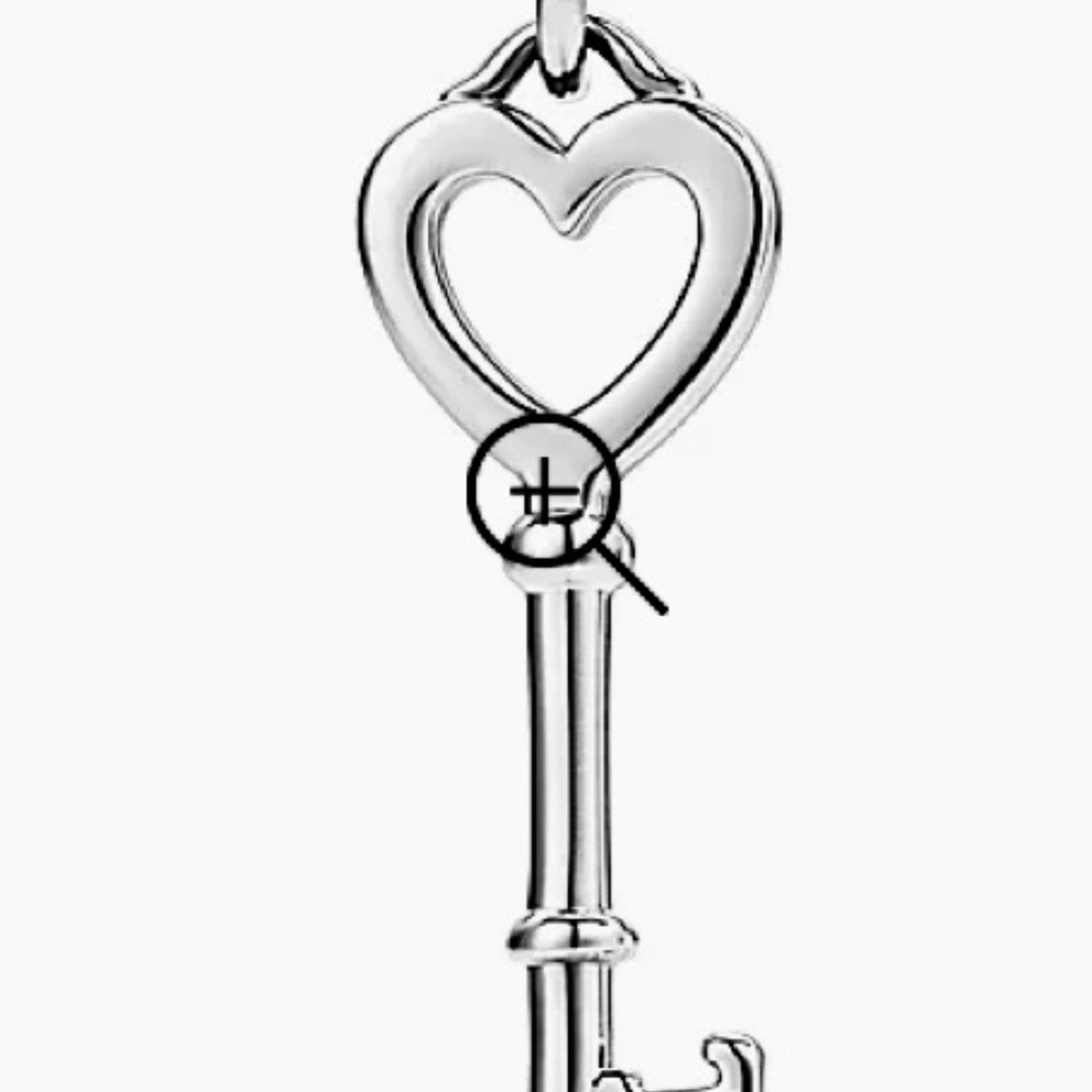 Tiffany heart key in silver mini